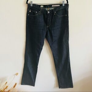 ADRIANO GOLDSCHMIED (AG) Premiere Skinny Straight Dark Was Jeans